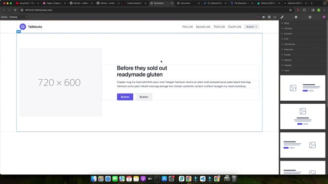 How to integrate Tailwind CSS with GrapesJS to make a Drag and Drop GUI